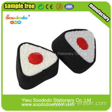 3d different shpe sushi custom eraser